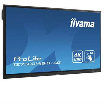 iiyama 75" Touchskærm - 20 punkt - 4K - IR - TE7512MIS-B1AG 